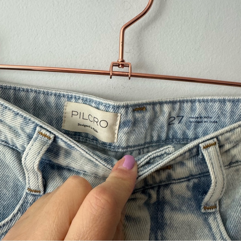 Anthropologie The Kenna Mid-Rise Heritage Barrel Jeans by Pilcro size 27 - Picture 5 of 8